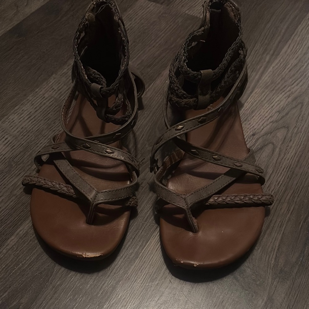 Brown Strappy Sandals